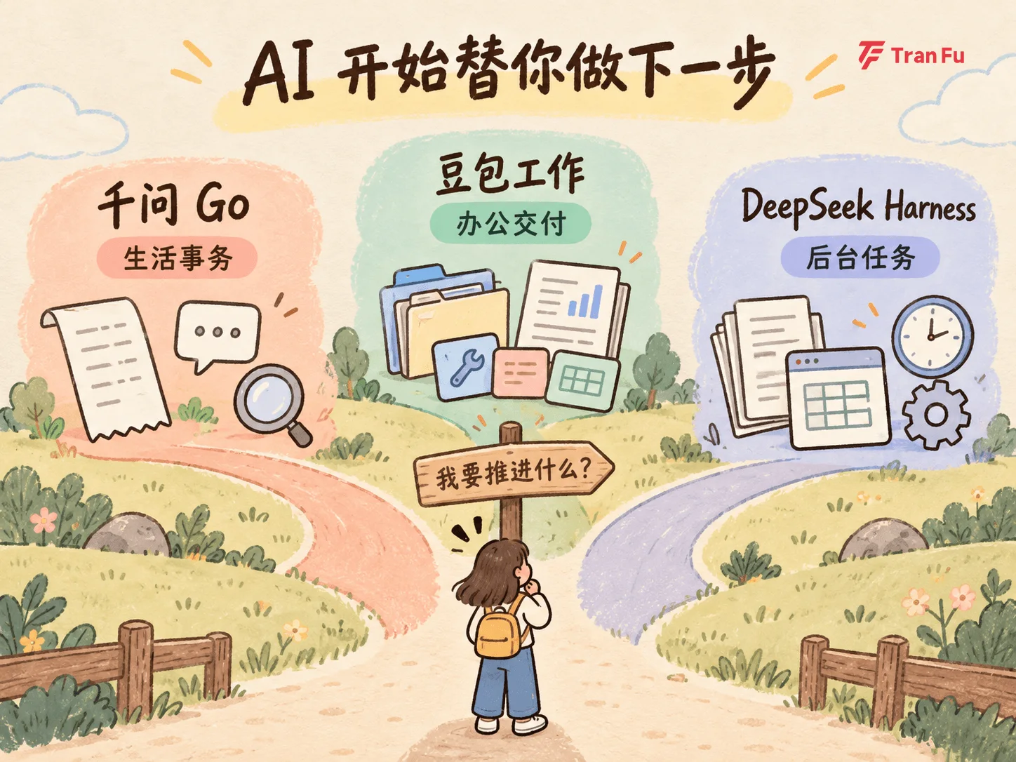 Task division between three AI assistants