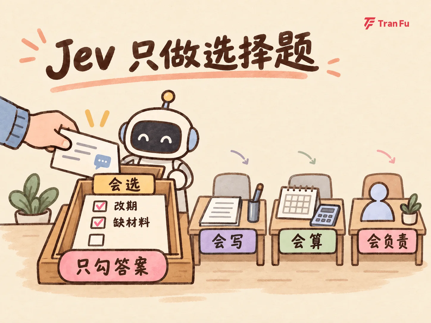 Jev article illustration: giving a small judgment to a dedicated tool
