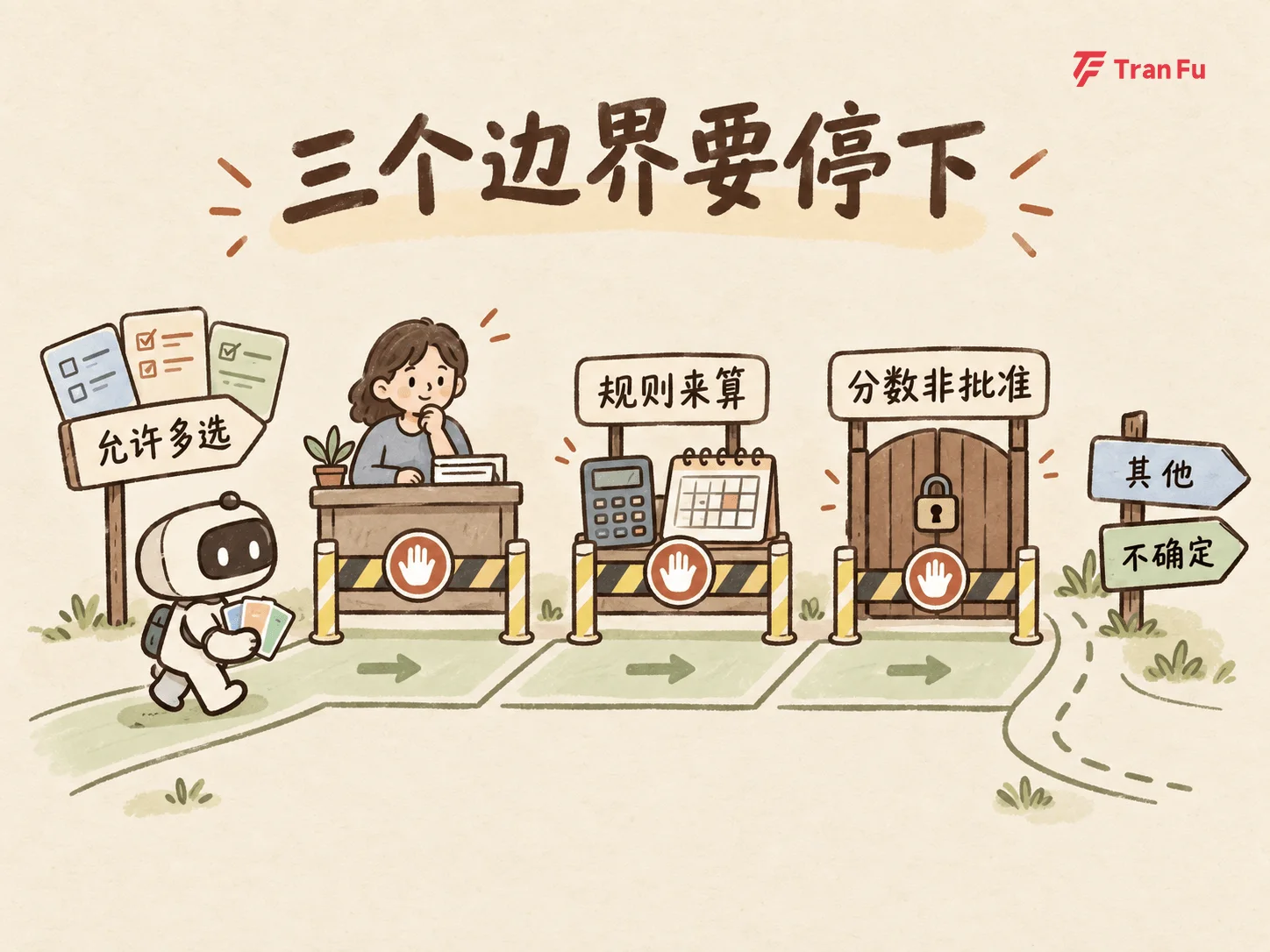 Jev article illustration: human confirmation in an automated workflow