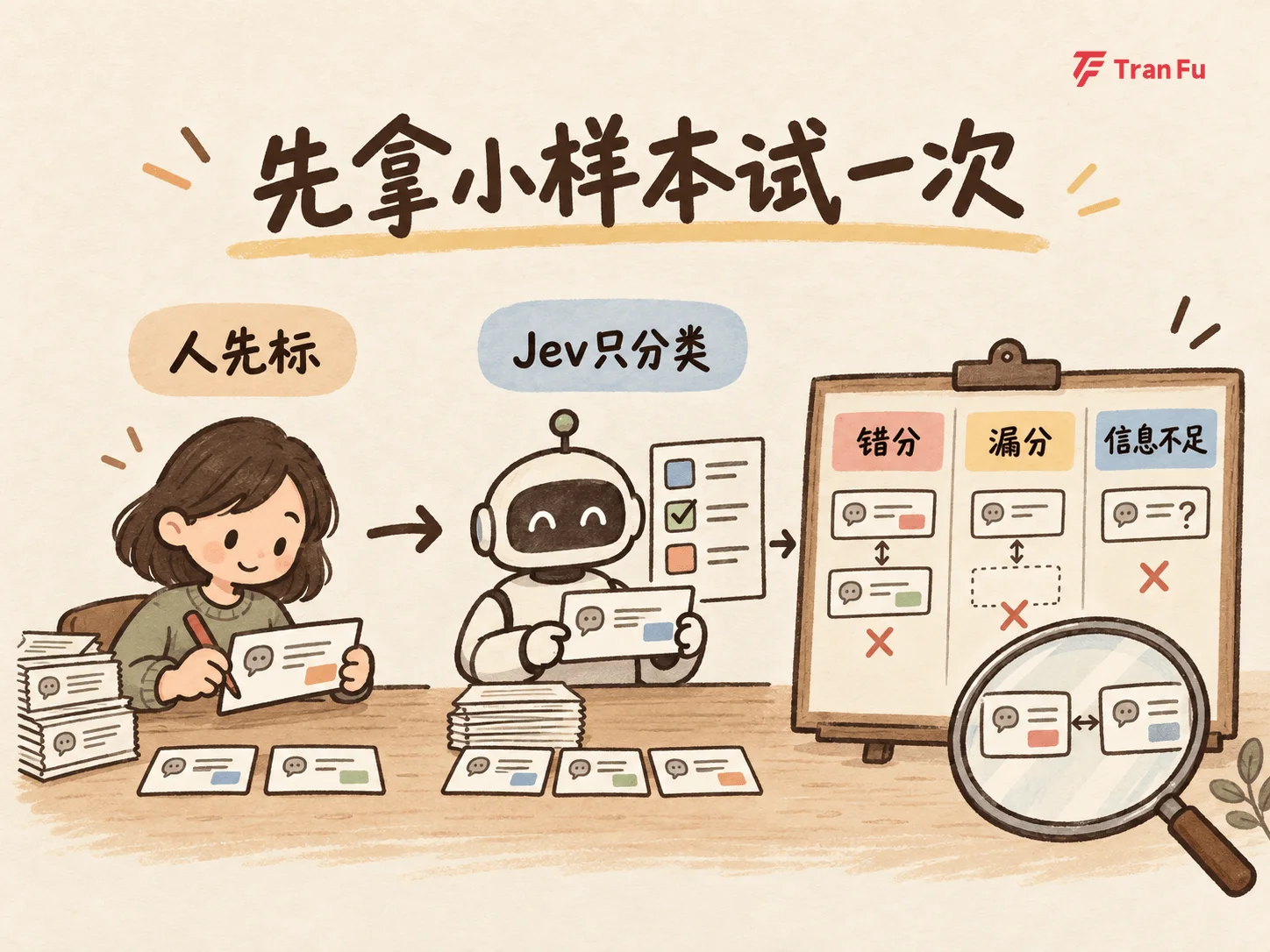 Jev article illustration: starting with a small experiment
